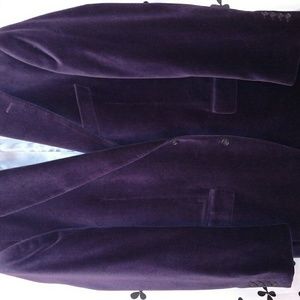 Mens Ungaro Deep Purple Velvet Dress Jacket